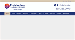 Desktop Screenshot of prairieviewlutheran.com