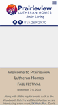 Mobile Screenshot of prairieviewlutheran.com